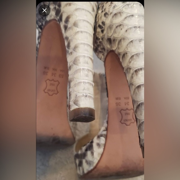 NWT Alexandre Birman 4” Snake Skin Heels | Size 36 (6) - Picture 4 of 4